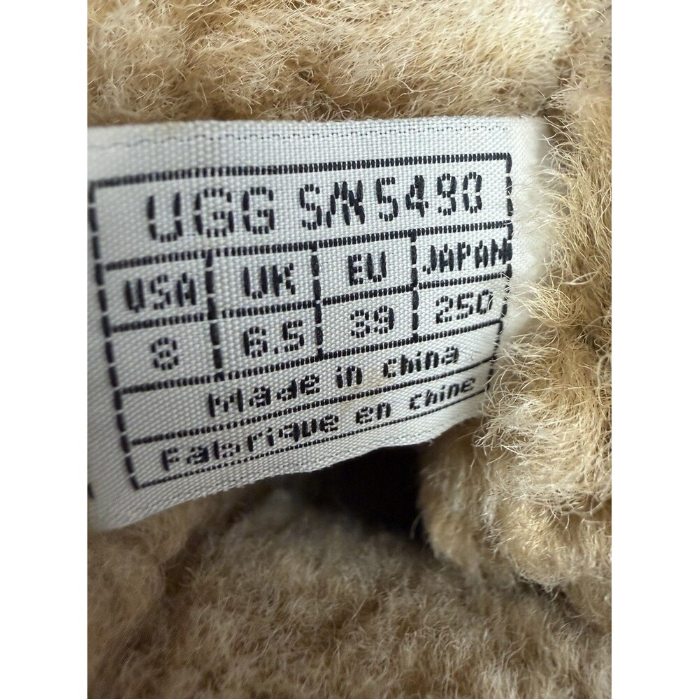 UGG Brooks Tall Boots Women's Size 8 Black Shearling Leather 5490 Winter - Picture 14 of 15